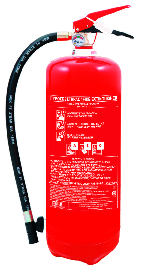 Fire Extinguisher 12Kg Dry Powder