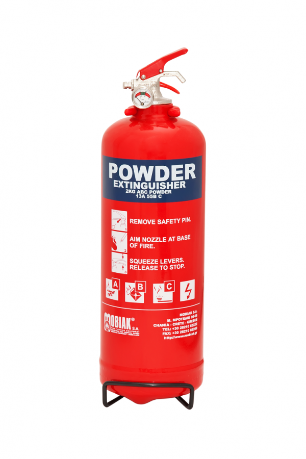 Fire Extinguisher 2Kg Dry Powder (BSI KITEMARK)