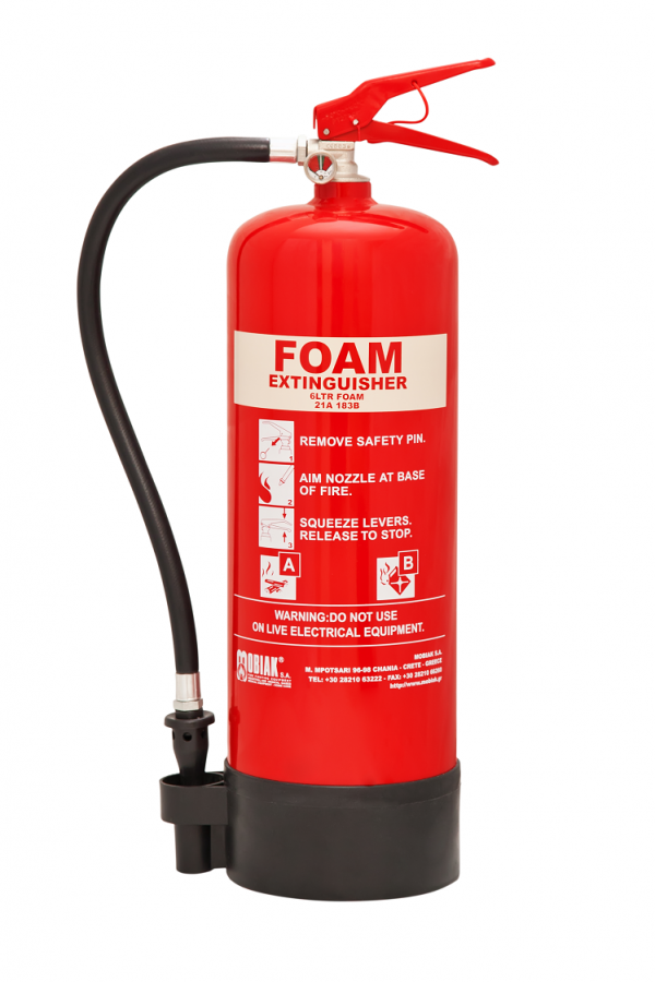 Fire Extinguisher 6Lt Foam (BSI KITEMARK)