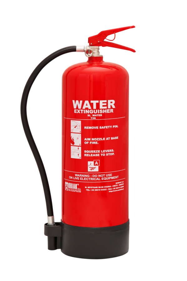 Fire Extinguisher 9Lt Water (BSI KITEMARK)